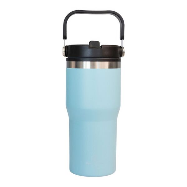 Home Classix Double Wall S/S "California Life" Blue Travel Bottle 650 ml