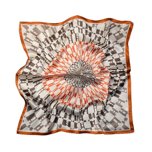 Scarf for Women 100% Mulberry Silk Neckerchief Cravat Neck Scar - 53x53CM