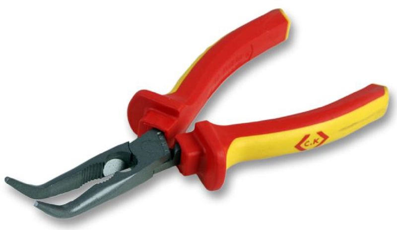 CK Tools 200mm Redline VDE Bent Nose Pliers