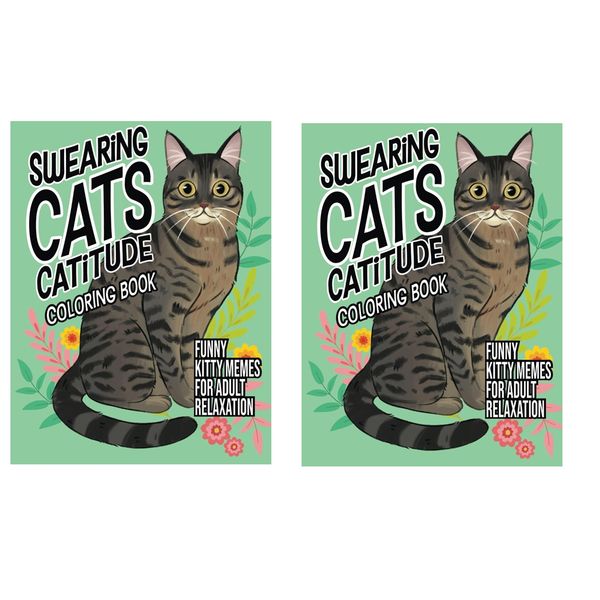 Swearing Cats Cat Coloring Book Handmade Coloring Coloring Book
