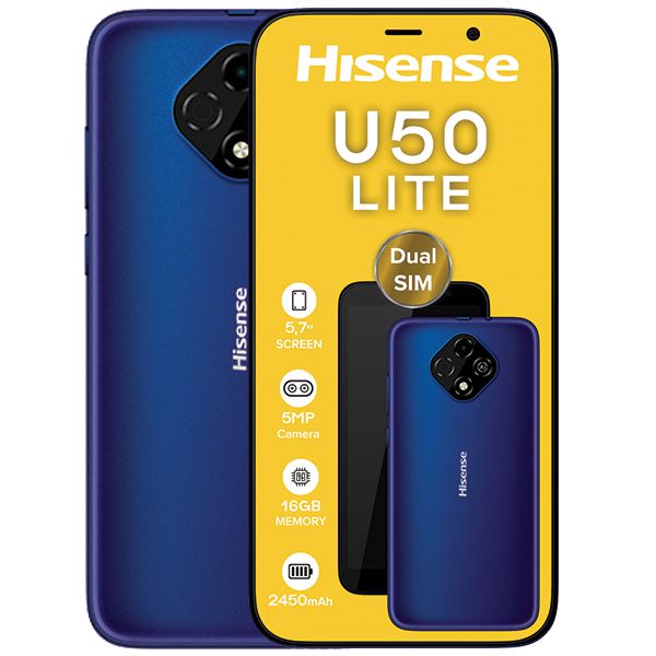 Hisense U50 Lite 16GB Dual Sim - Nebula Blue