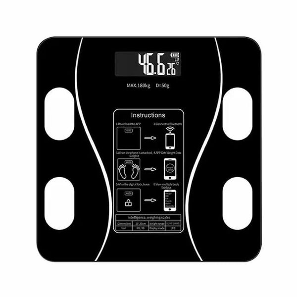 Wireless Smart Digital Bathroom Tempered Glass Platform BMI Body Scale