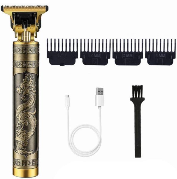 Cordles Hair Clipper 10W Electric Hair Cutting with Limit Hair Trimmer Gold