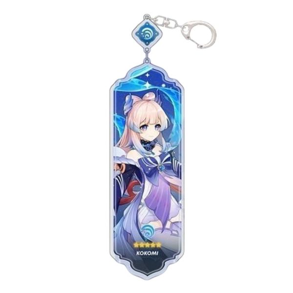 Kokomi Character Keyring and Bag Ring - Cute Cartoon Keychain