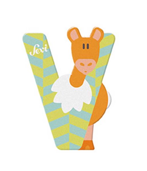 Sevi Wooden Letter V Vicu a 10cm