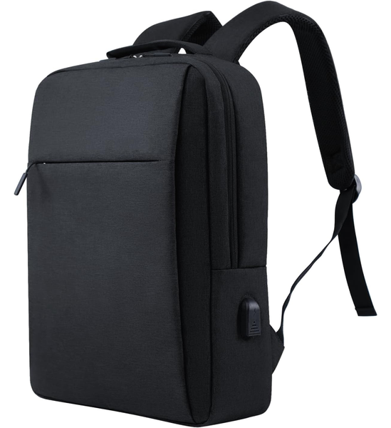 Water Resistant 15.6-inch Laptop Backpack with USB Charging Port