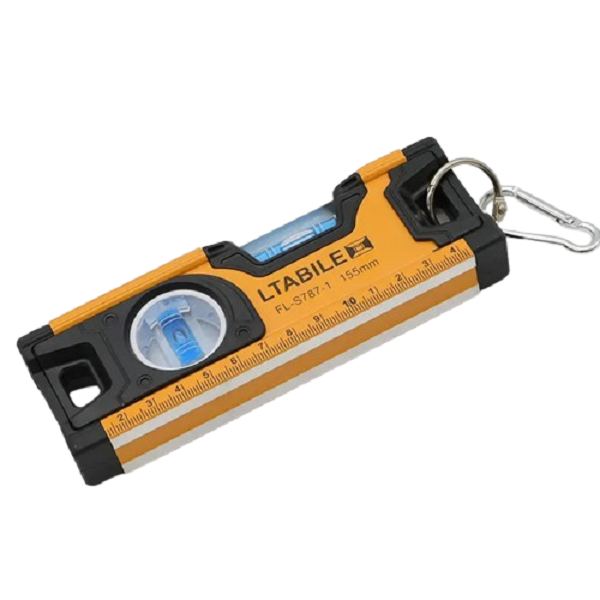 Ltabile Mini Aluminum Alloy Magnetic Spirit Level 6" with Hook 155mm