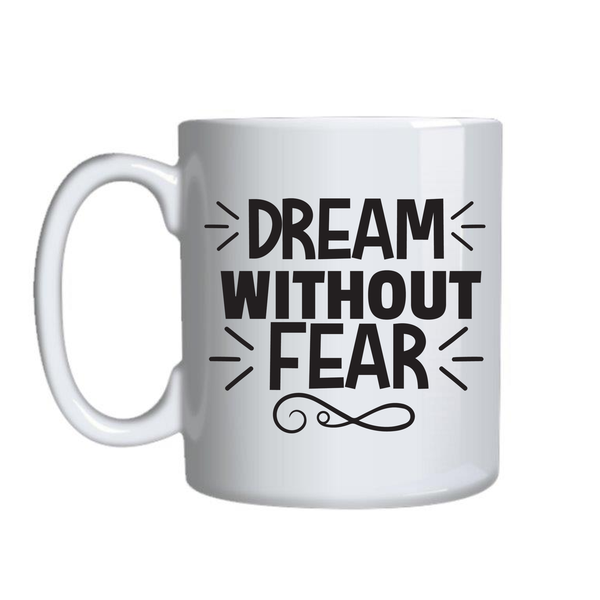 Dream Coffee Cups Motivational Graphic Mug Design Birthday Present