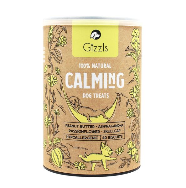 Gizzls - Peanut Butter Flavour Calming Dog Treats 180g