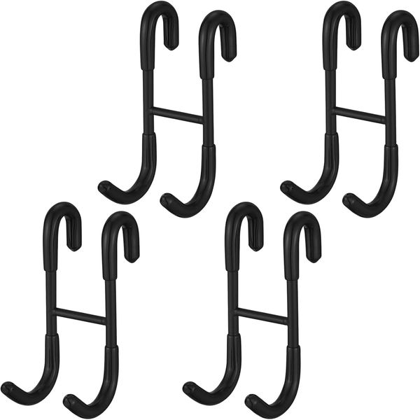 4PCS Shower Door Hooks Towel Hooks Bathroom Squeegee Hooks Coat Hooks