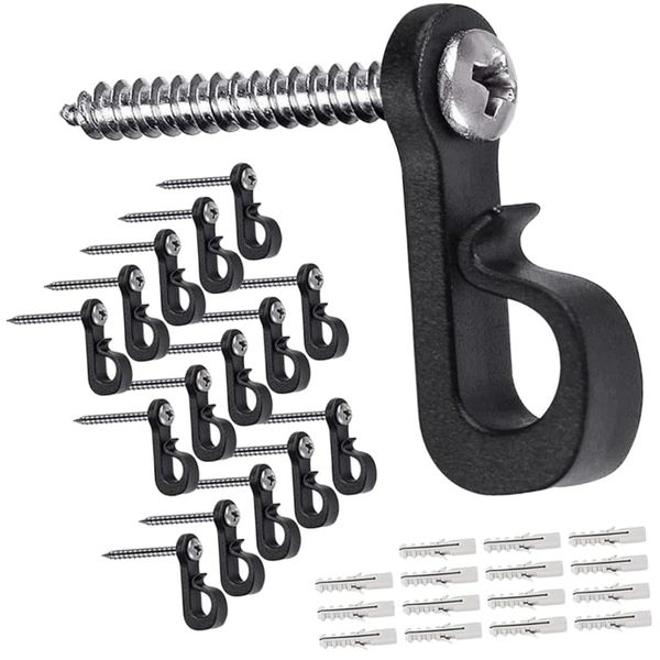 Garden Outdoor Wall Mounted Pot Plant Hanging Hooks Set of 20(4cm)