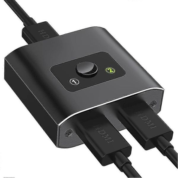 -compatible Splitter, Switch Bi-direction 1 In 2 Out Manual Switcher For , , Ps3, Blu-ray Player, Dv
