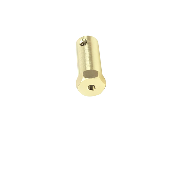 HKD 30mm Copper Hex Shaft Coupling 6mm ID for DC Gear Motor &amp; Wheels