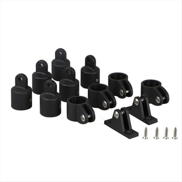 12Pc 25Mm Marine Canopy Deck Hinge Claw Sliding Eye End Fittings Tool