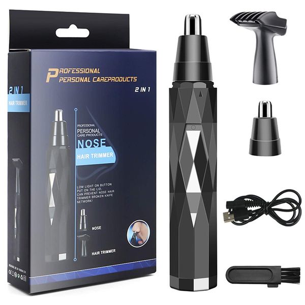 Electric Nose Hair Trimmer, USB Rechargeable Eyebrow Trimmer Set
