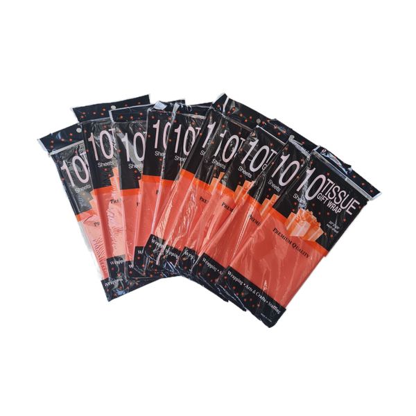 Wholesale Orange Gift/Tissue Paper - 100pc