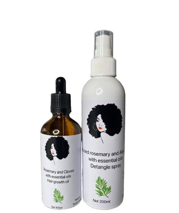 Rosemary and Cloves oil, Infused Rosemary and Aloe vera spray set