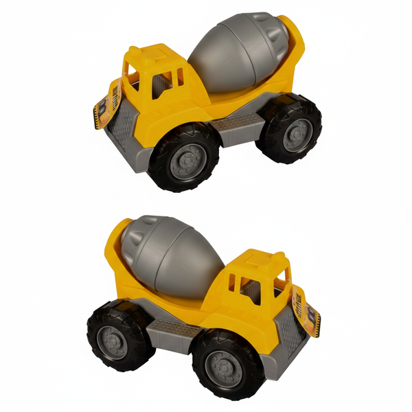 Large 37cm Construction Truck Toy for Kids - Durable Plastic - 2 Pack
