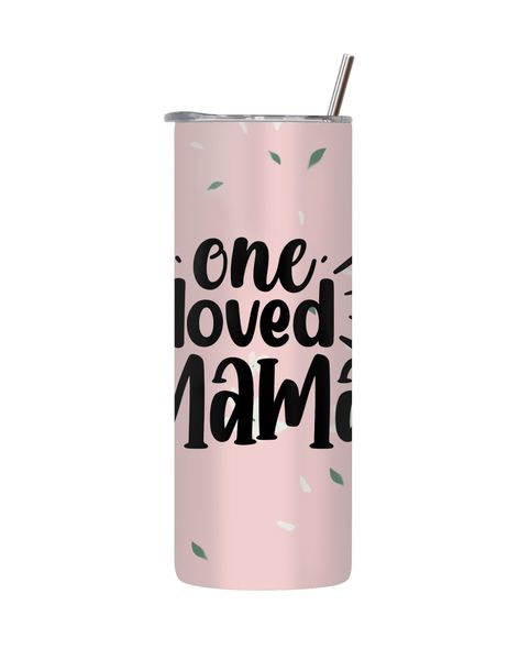 Loved Mom 20 Oz Tumbler for Mothers Day Women Trendy Mom Graphic Present074
