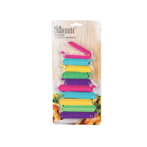 Hillhouse Homeware - Assorted Bag Clips - 2 x 10 Clips