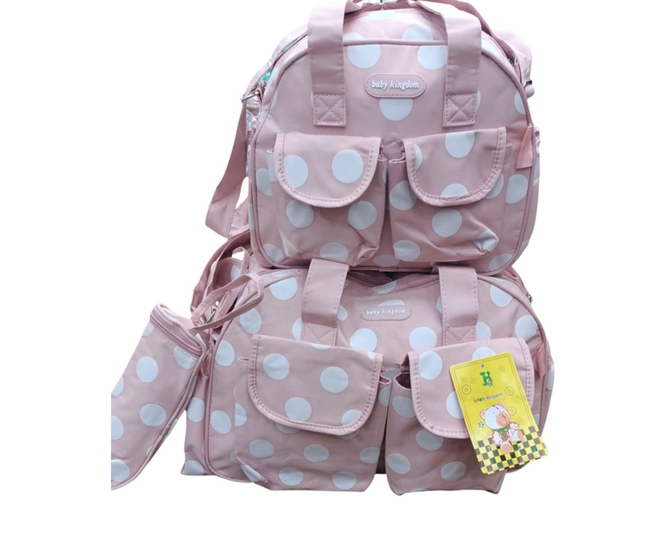 Polka Dots Baby Diaper Bag Set