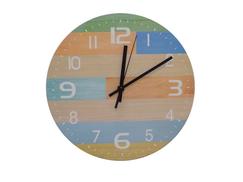Elegant Supa Wood Wall Clock Glass-Less - 27cm