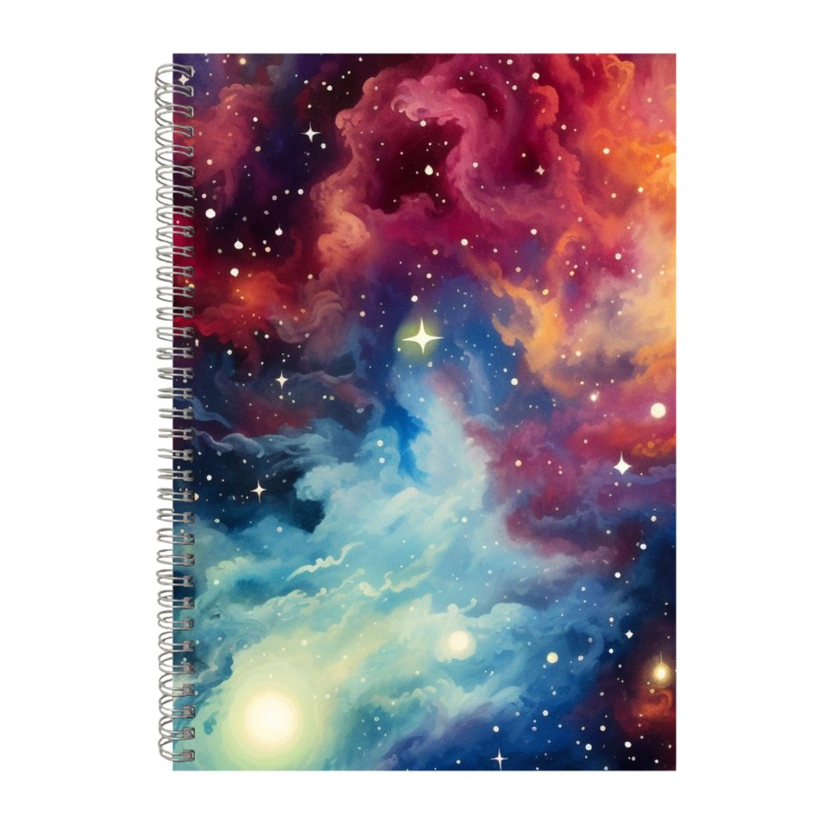 Ice and Fire A4 Notebook Pad Work Mystical Galaxy Scenes Graphic ...