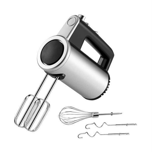 3-in-1 Hand Mixer Electronic Egg Beater with Dough Hook &amp; Whisk