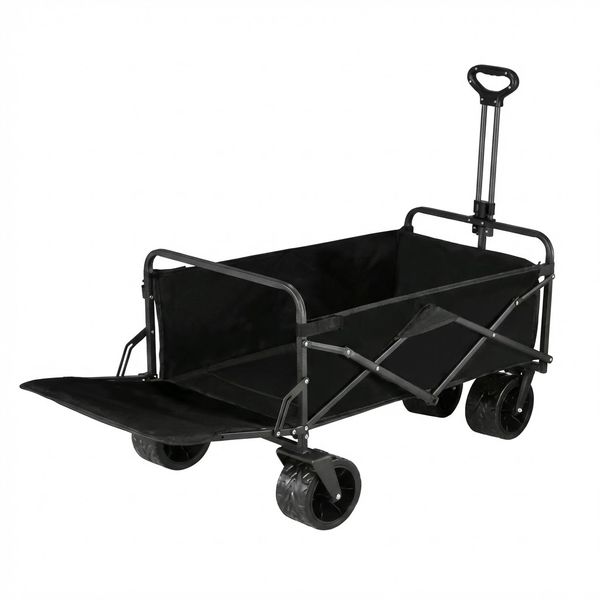 Portable Folding Beach Wagon Extended Camping Trolley Cart 250kg