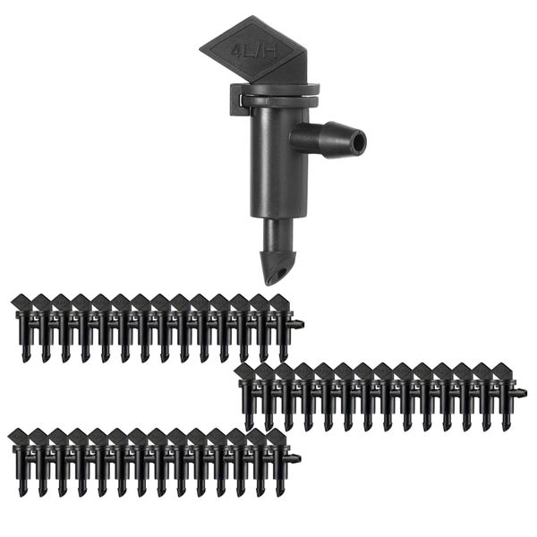 Garden Irrigation System Adjustable Flow &amp; Control Drip Emitter 50pcs - 4cm
