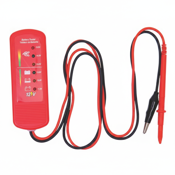 12V Battery Tester for Cars, Trucks, and Marine Applications