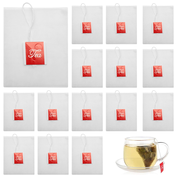 100Pcs Tea Bag Infuser 7 X 6Cm Sachet Filter Paper Nylon Teabags