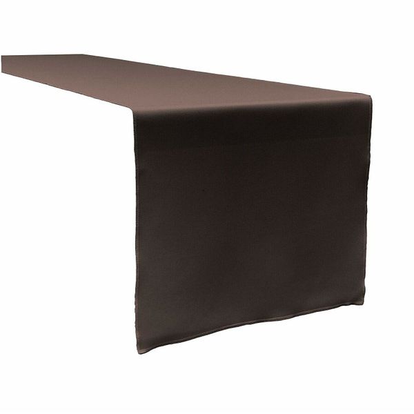 Brown Polyester Table Runner - 35 x 300cm