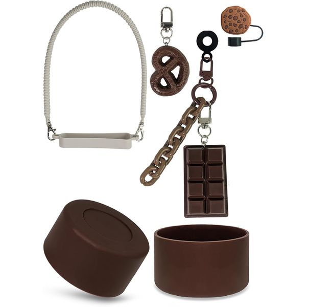 Cute Charms and Silicone Straw Covers for 30&amp;40 Oz Stanley Cup Accessories