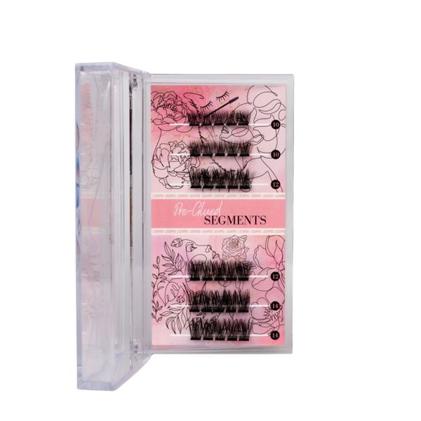 Pre-glued lash segments - Zoe (Reusable No-Glue Lashes)