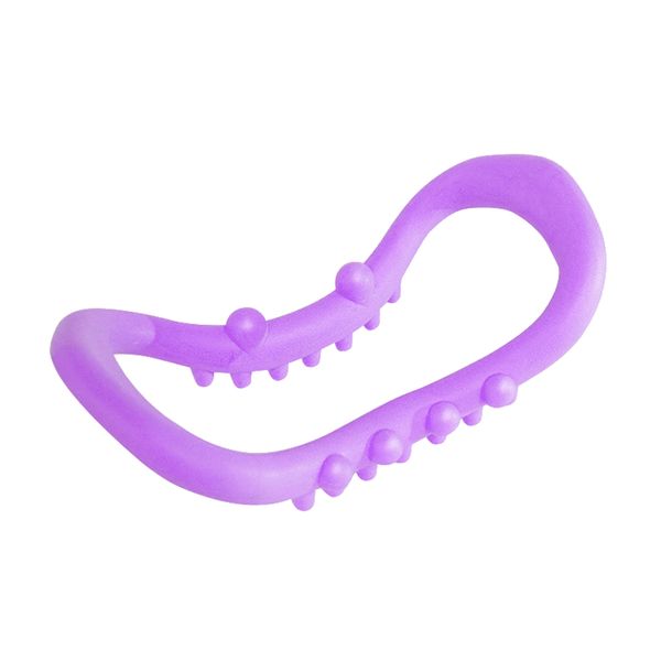 Soft TPE Yoga Pilate Circle Stretch Resistance Ring - Purple