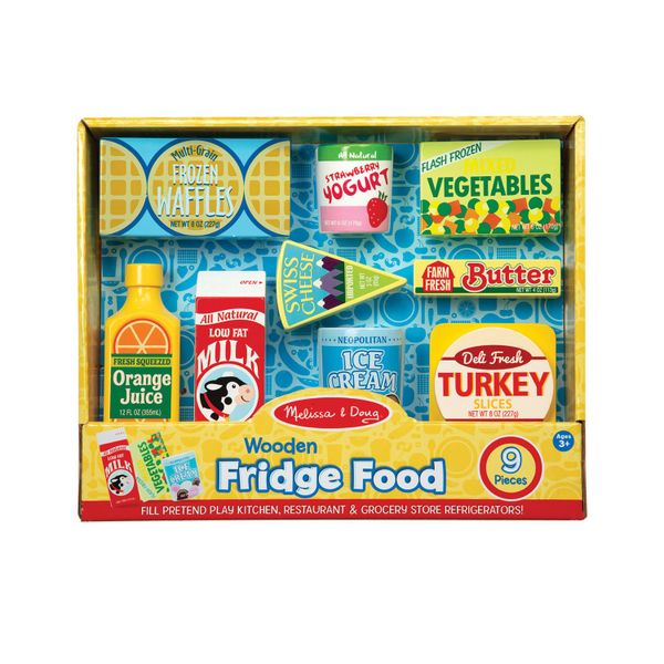 Melissa and Doug Wooden Fridge Food - Pretend Play Food