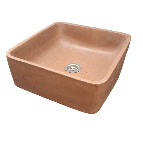 Choc Plum Bespoke Handmade Countertop Concrete Basin 31 x 31 x 12cm