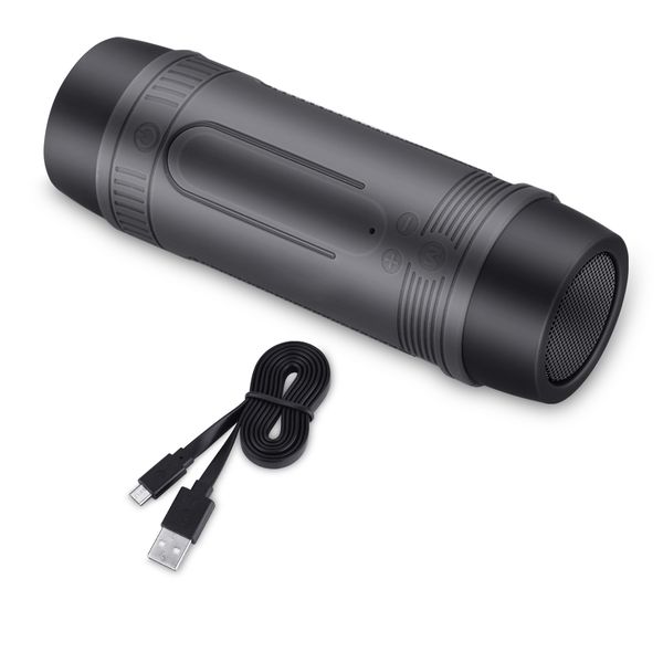Portable Bluetooth Bicycle Speaker Power Bank Flashlight Waterproof