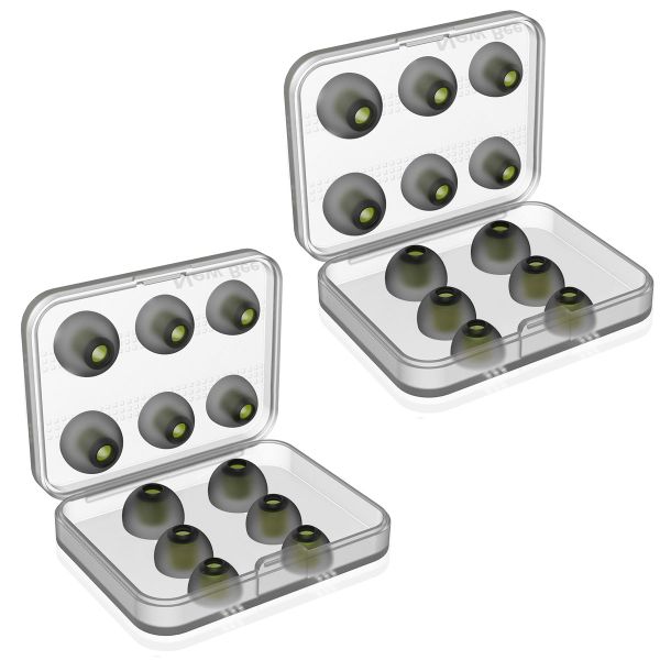 Silicone Eartips For Earphones/In-Ear monitors - S/M/L - 12 Pairs