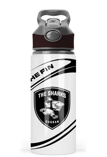 The SHARKS Rugby Sports Flip Top Water Bottle