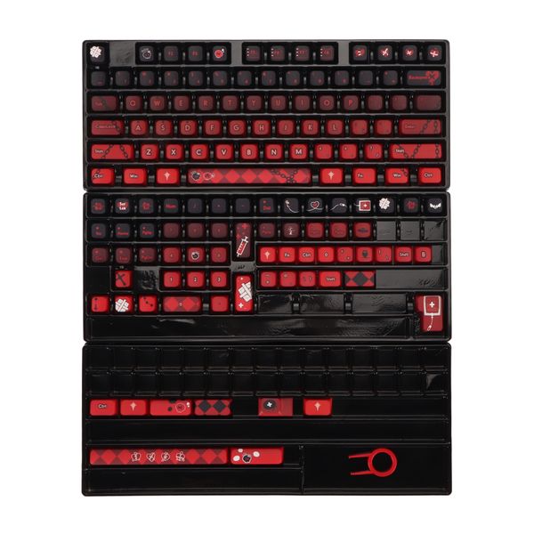 140 PBT Gradient Keycaps Dye Sublimation, Smooth Finish