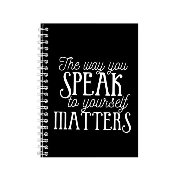 It Matters A5 Notebook Pad Trendy Motivational Graphic Present 042