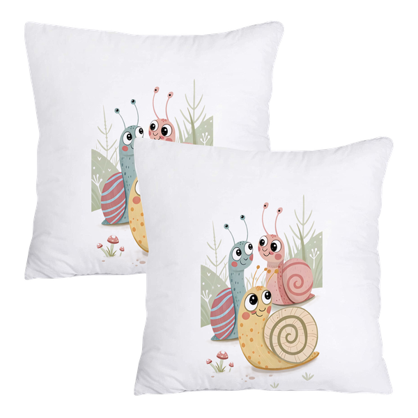 Scatter Cushion Cover Set - Snail Friends