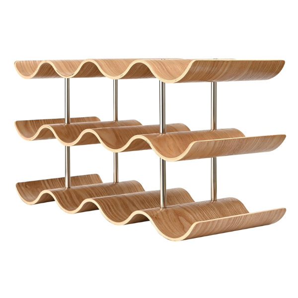 12 Bottle Freestanding Wine Bottle Holder Stand