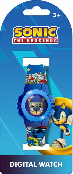 SONIC THE HEDGEHOG by SEGA Official Licensed Kids Digital Watch - Blue