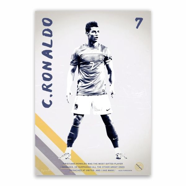 C. Ronaldo Alex Ferguson Quote Poster - A1