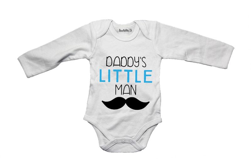 Daddy's Little Man - Long Sleeve - Baby Grow