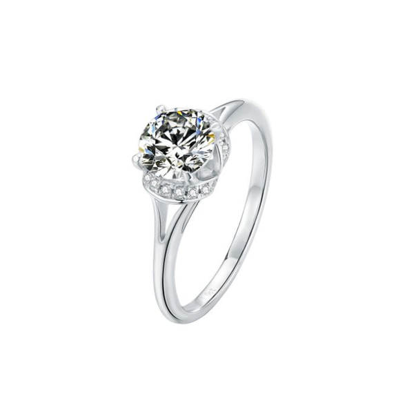 Dhia Privé Brilliance S925 Sterling Silver Ring - 1.0ct Moissanite