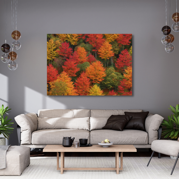 Canvas Wall Art - Autumn Leaves Artwork